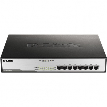 D-Link DGS-1008MP Switch 8 Port Gigabit POE +