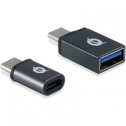 Conceptronic Donn Adaptador USB-C a USB-A y USB-C a Micro USB 2x Unidades