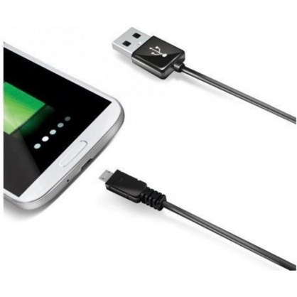 Celly Cable USB a MicroUSB 2m Negro