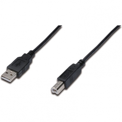 Digitus Cable de Conexin USB Tipo A-B 1.8m Conform Negro