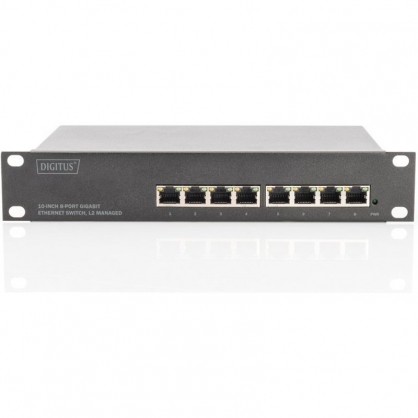 Digitus 8 Port 10 & quot; Gigabit Ethernet Switch L2 + Managed